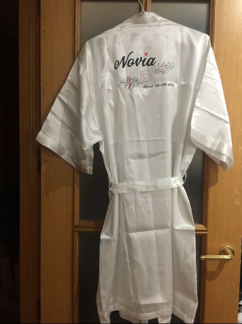 Bata novia con nombre recibida!! - 2