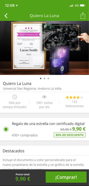 Regalar una estrella 5