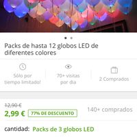 Guirnalda con pinza led - 1