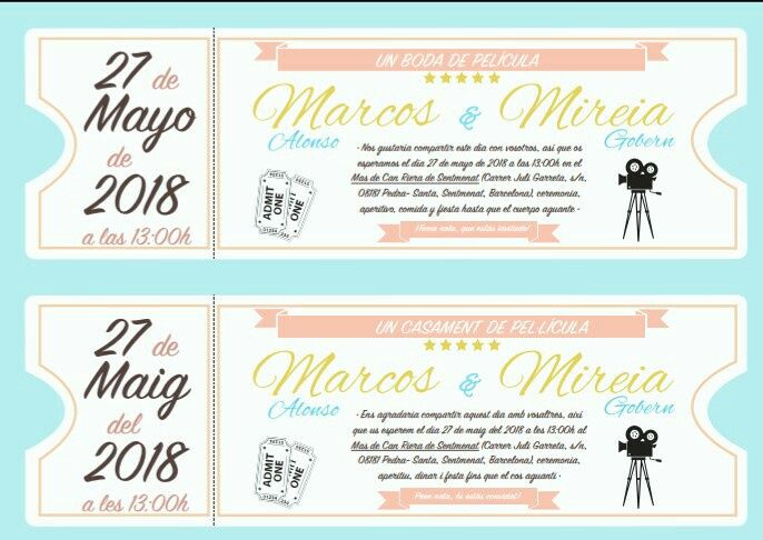 Boceto de invitaciones 😍 - 1