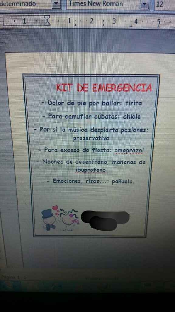 Kit de emergencia por mi - 1