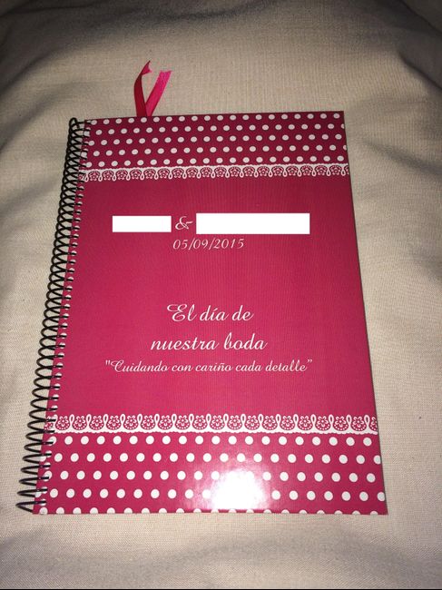 Agenda organizadora de boda