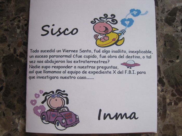1 mi invitación casera echa por nosotros