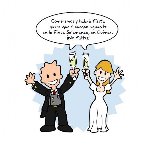 novios para tarjetones