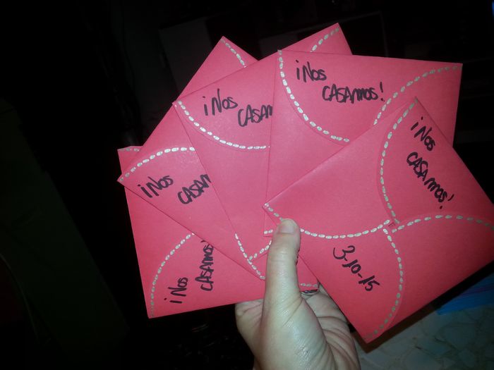 Alguien que haya hecho sus invitaciones  - 1