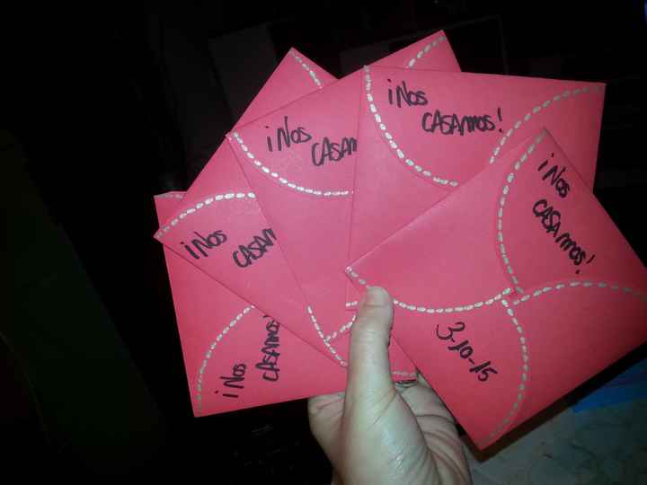 Alguien que haya hecho sus invitaciones  - 1