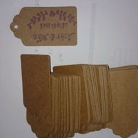 Etiquetas craft, sello y tintas - 1