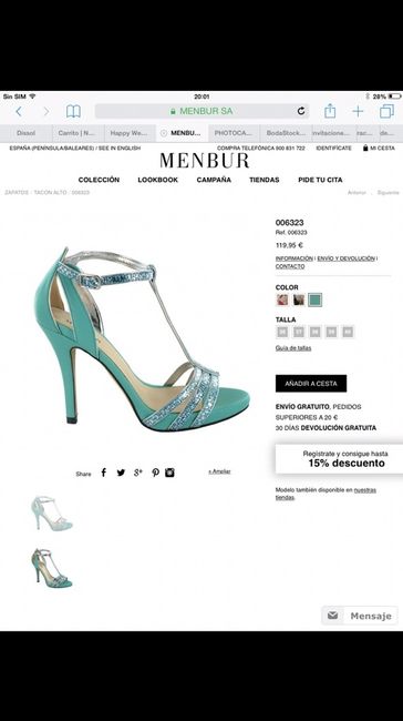 Zapatos/ sándalias verde turquesa - 1