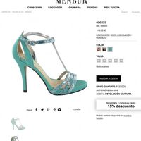 Zapatos/ sándalias verde turquesa - 1