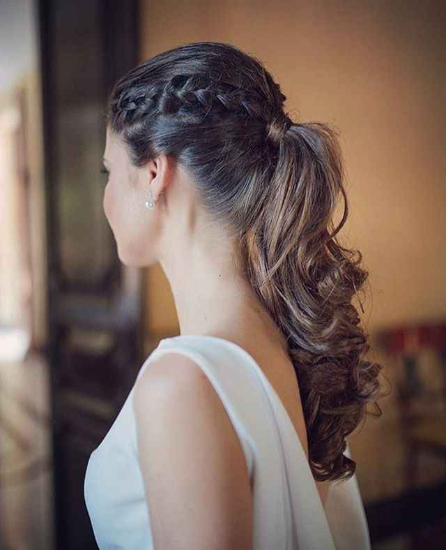 Coleta con trenza