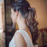 Coleta con trenza