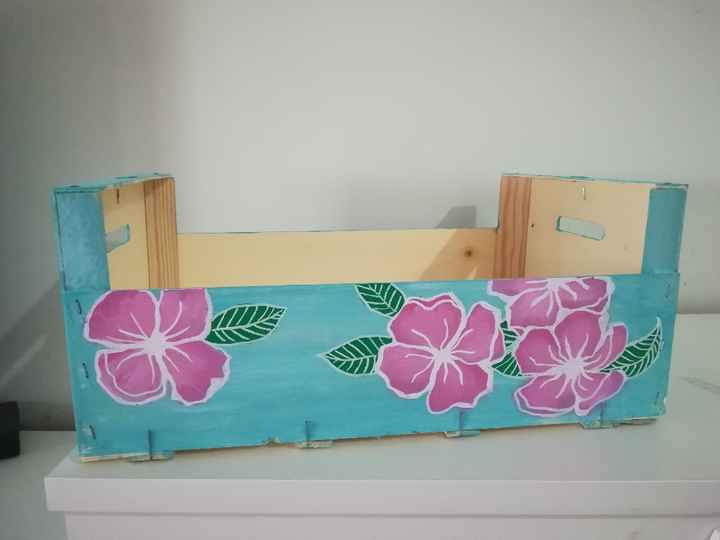 Cajas para conos de pétalos y pomperos pintadas! - 2