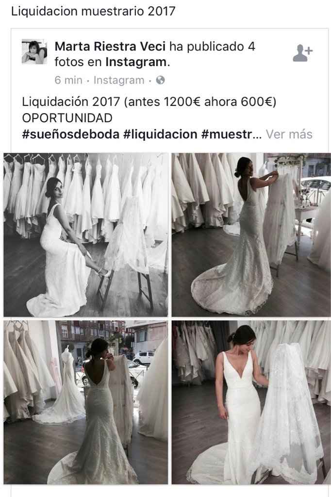 Liquidación muestrario 2017 sueños de boda - 1
