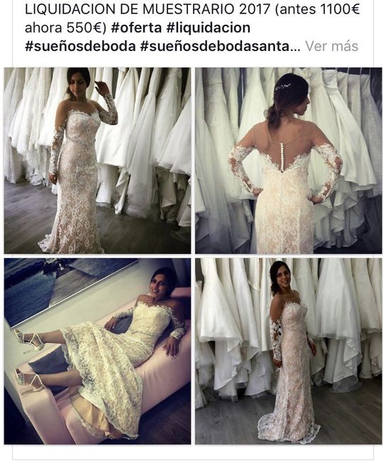 Liquidación muestrario 2017 sueños de boda - 1