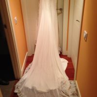 cola del vestido
