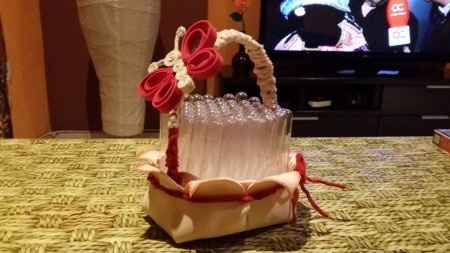 mi cestita para presentar el arroz
