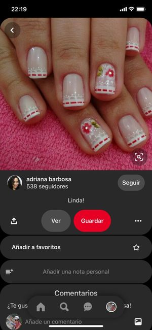 Manicura francesa para el día b 1