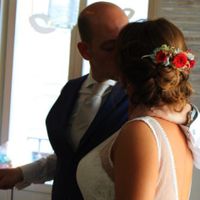 Precio adorno pelo con flores - 1