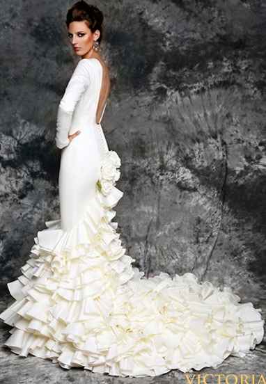 Traje de novia flamenco