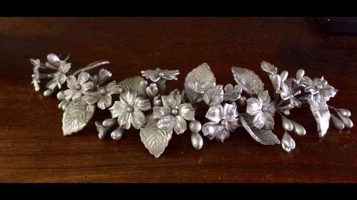 Tocados flores porcelana fria - 2