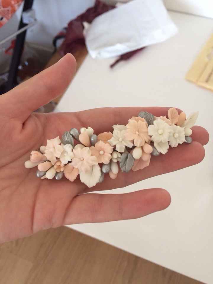 Tocados flores porcelana fria - 1