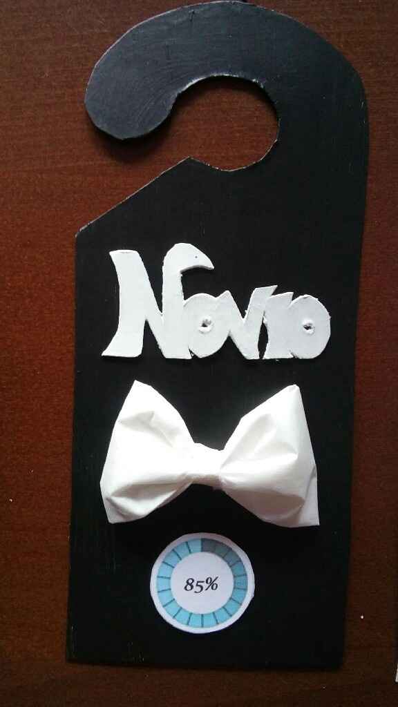 Cartel para habitacion de novios - 1