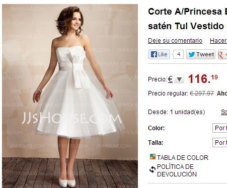 vestido corto