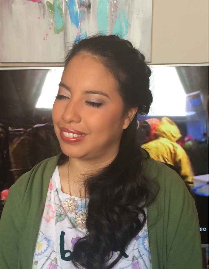 Mi prueba de maquillaje y peinado ! - 6