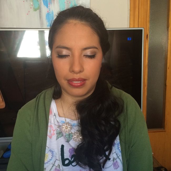 Mi prueba de maquillaje y peinado ! - 7
