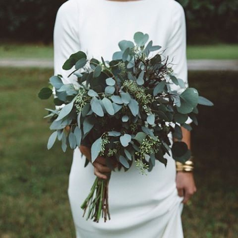 Ramo de novia XL de forraje verde