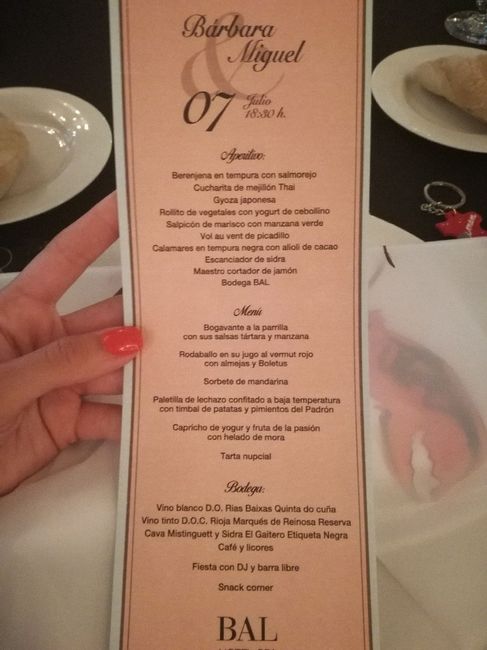 Dudas con el cocktail y el menú! - 1