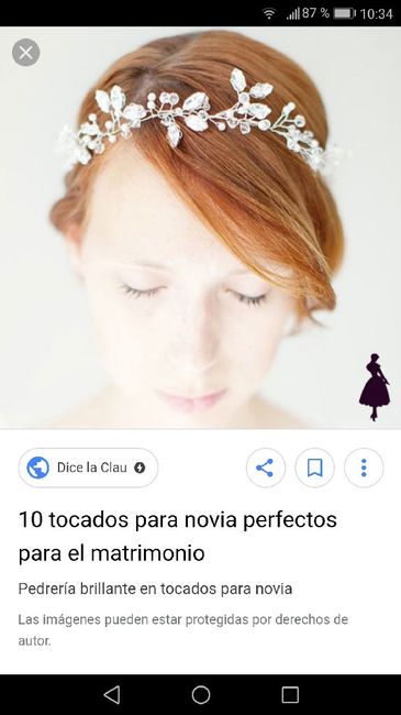 Peinado , vestido y tocado - 1