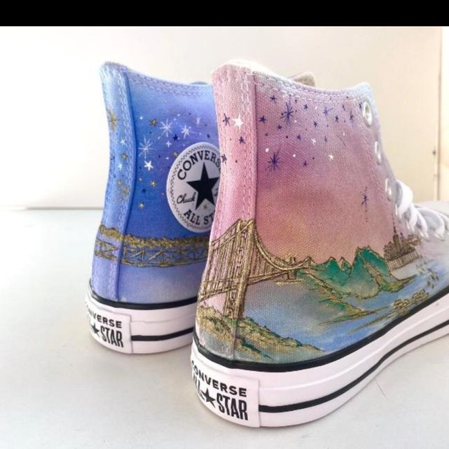 Converse pintadas a mano: ¿Lo harías? 🎨 - 1