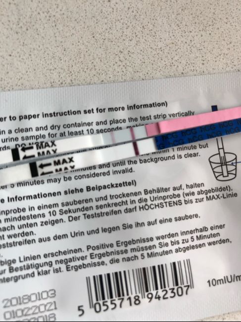 ¿Existe la línea de evaporación en los test de embarazo? 2