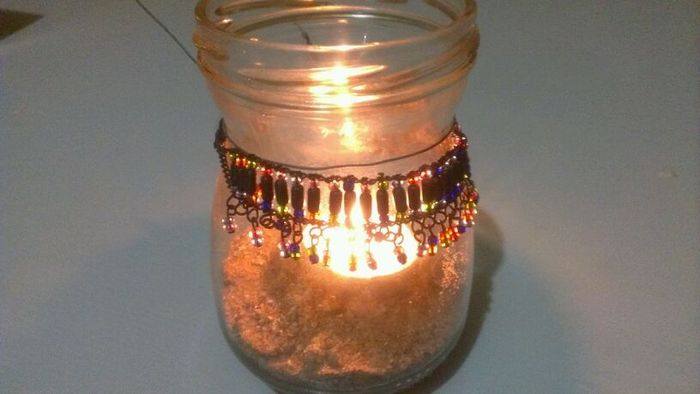 Mis Farolillos colgantes con velas