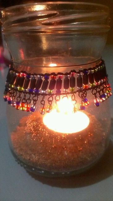 Mis Farolillos colgantes con velas