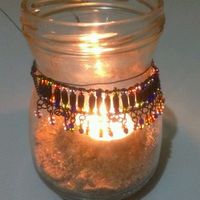 Mis Farolillos colgantes con velas
