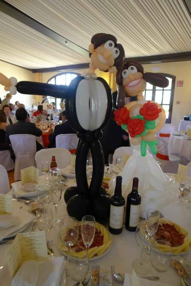 novios globos