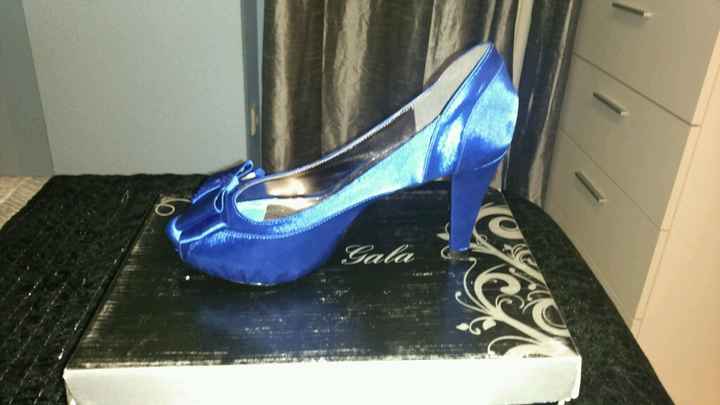 Zapatos azules para novia - 2