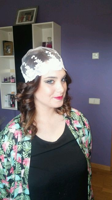 Mi prueba de maquillaje y peinado! - 4