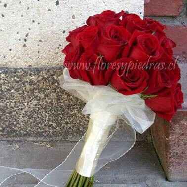 Ramos de novia de rosas rojas - 1