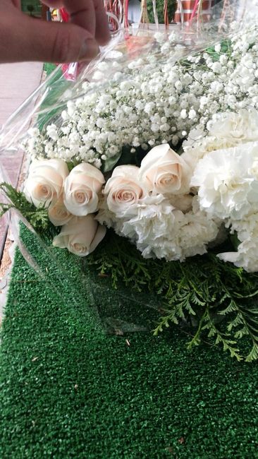 Llegando de la floristería