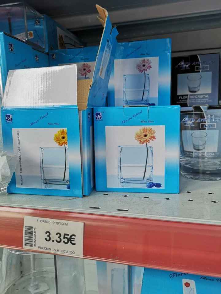 Floreros cuadrados