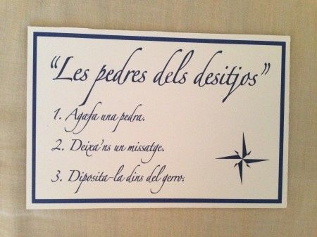 cartel para las dedicatorias