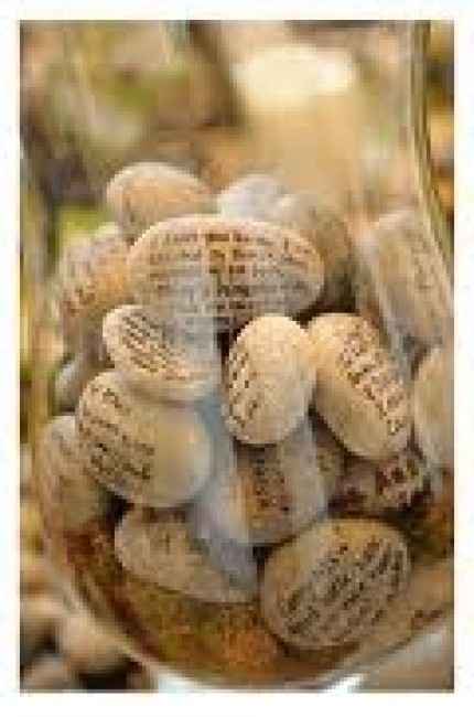 mensajes de piedras
