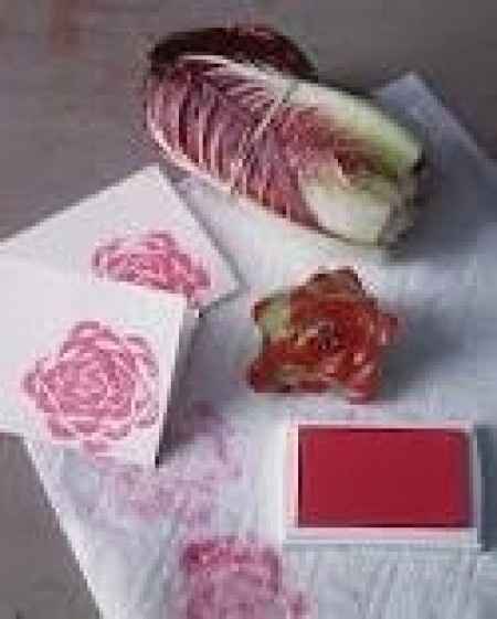 Estampación de rosas con tallo de lechuga I