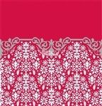 Mantel ornamental rojo