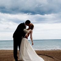 beso en la playa