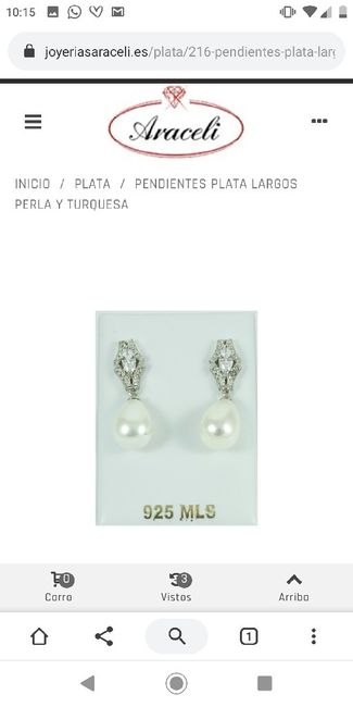 Pendientes de novia 2