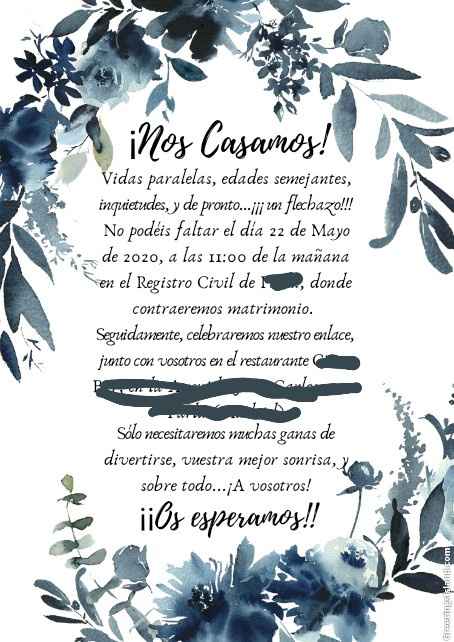 Papelería de Invitación terminada!!! - 1